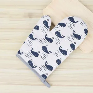 1 Pair Microwave Oven Glove Kitchen Tool Mitten Insulated Heatproof Resistant Non-Slip Baking Gloves Thickening