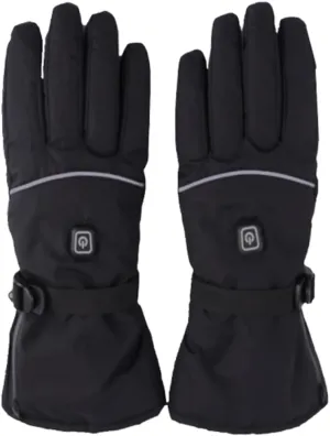 1 Pair Rechargeable Heated Gloves for Men Battery Operated Electric Gloves 3 Heat Settings Thermal Riding