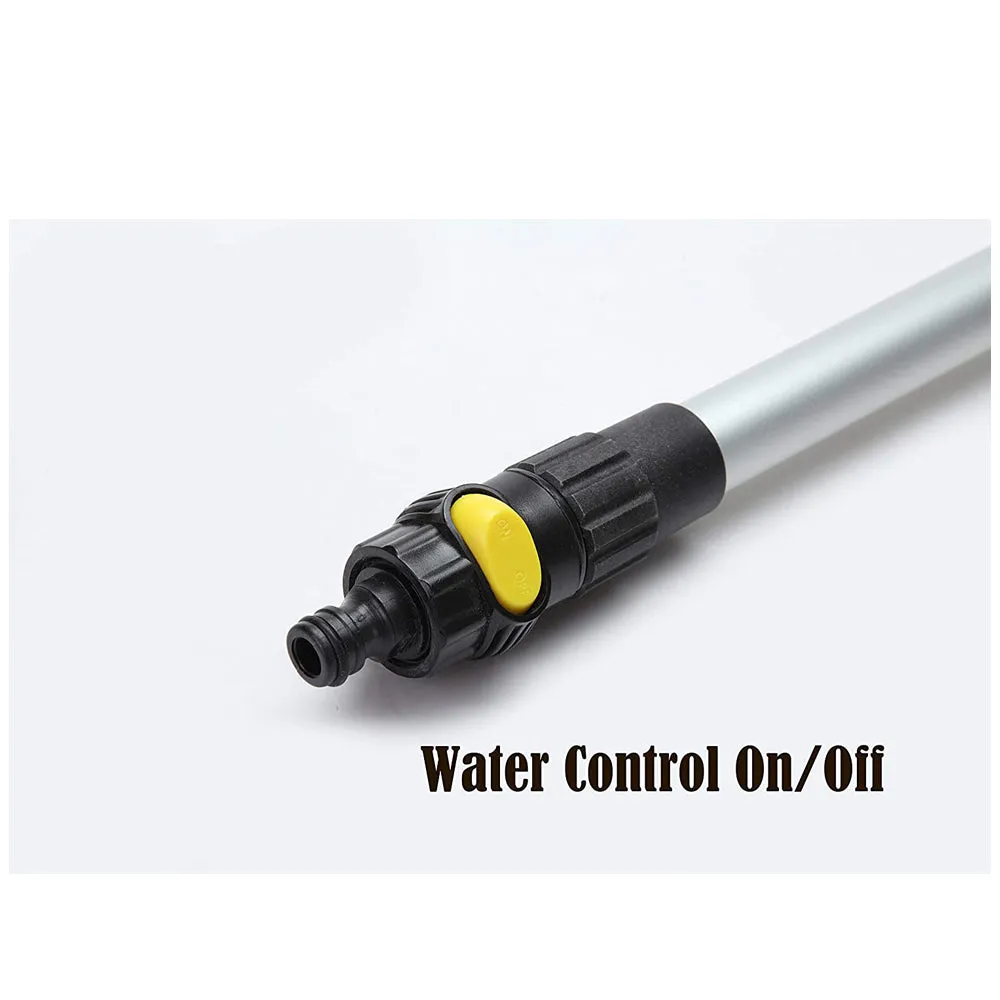 10" Flow-Thru Brush Head w. Adjustable Pole & On/Off Switch (1.3'-5 ft. Extension)