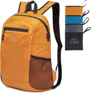 15L Small Hiking Backpack with Front Phone Holder, Lightweight Packable Hiking Daypac (Yellow, 15L)