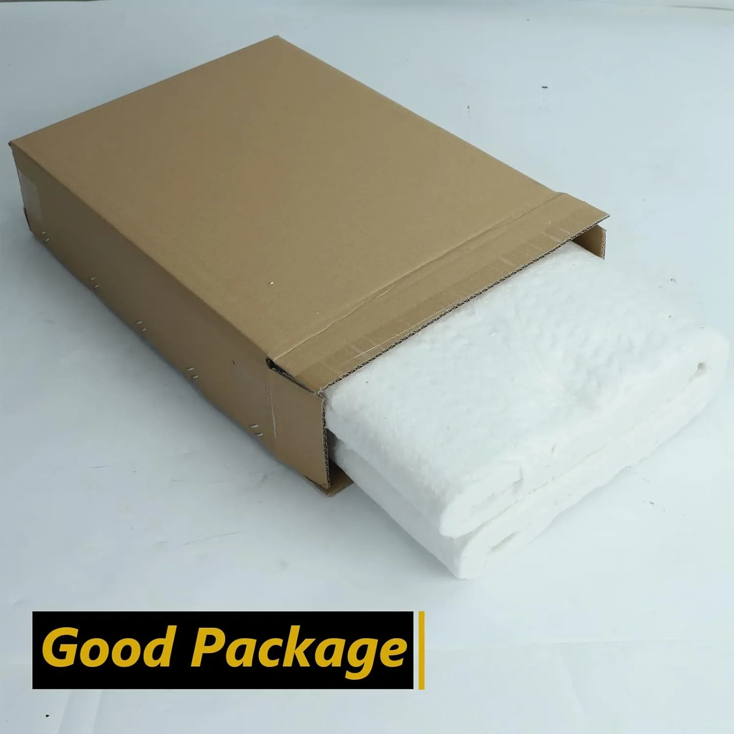 1"x16"x48",2400F Ceramic Fiber Fireproof Insulation Blanket, Applicable to Furnace, forging, kiln and Stove