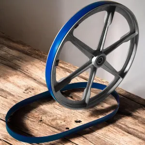 2 Blue Max Ultra Duty Urethane Saw Tires For Elektra Beckum Bas 450 Saw DIY Durability Elasticity Industrial Metalworking Performance Replacement Rubber Smooth Tool Upgrade Wear-Resistant Woodworking
