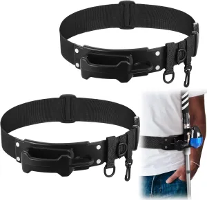 2 Pcs Belt Fishing Rod Holder Adjustable Wading Belt Fishing Waist Belt Rod Holder Fishing Pole Holster Fishing Accessories for Fly Fishing Bank