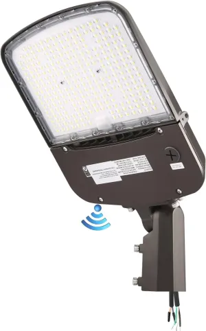 200W Outdoor LED Parking Lot Light with Slip Fitter, 5000K Daylight 28000LM 750W HPS/HID Equiv., UL Commercial LED Parking Lot Lighting Fixture, 1-10V Dimming