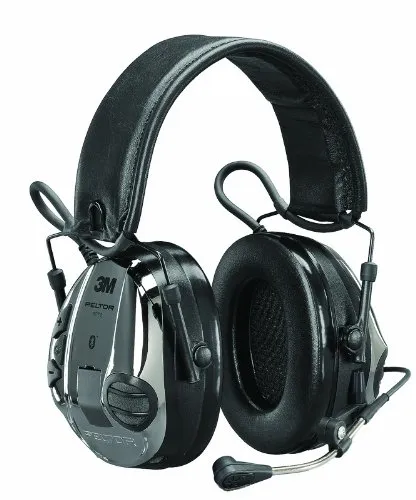 3M Peltor WS 5 Communications Headset MT16H21FWS5UM581, 20 dB Noise Reduction, Black/Chrome