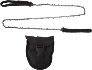 64 Links 31 Cutter 3:8 48 Inch High Reach Tree Limb Hand Rope Chain Saw with Black Paracord