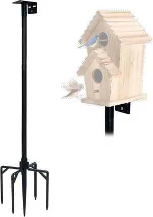 78 Inch Birds House Poles Mount Kit Pole Adjustable Heavy Duty Stand with Strong Base,Suitable for Various Types Bird House（NOT Included Bird House）