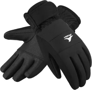 Achiou Kids Ski Gloves, Waterproof Winter Snow Snowboard Gloves Warm Touchscreen for Kids Boys Girls Children Skiing Cycling