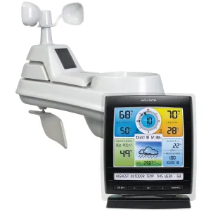 AcuRite Iris (5-in-1) Indoor/Outdoor Wireless Weather Station for Indoor and Outdoor Temperature and Humidity, Wind Speed and Direction, and Rainfall with Digital Display (01512M)