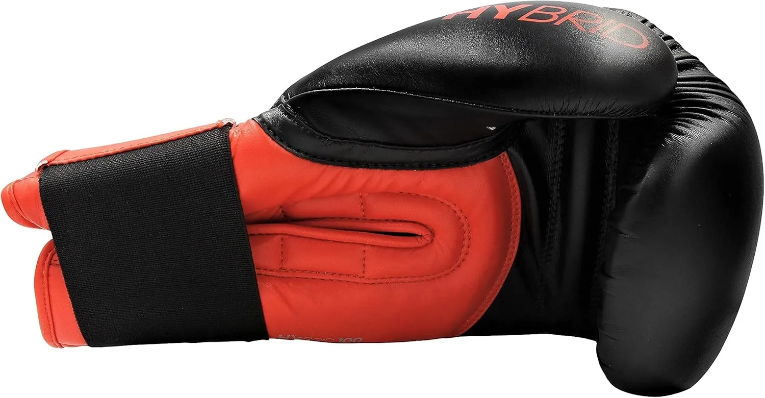 Adidas Hybrid 100 Boxing Gloves – Adult Boxing Gloves for Sparring, Training & Heavy Bag – Kickboxing Gloves for Women & Men