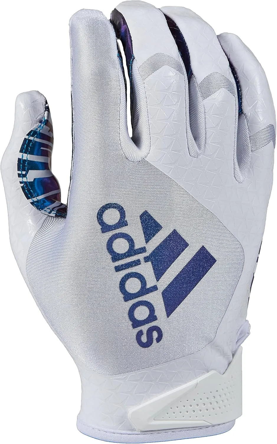adidas Scorch Light 5 Youth Limited Edition Receiver Football Gloves, White Multi, Small, Premium Football Gear and Equipment