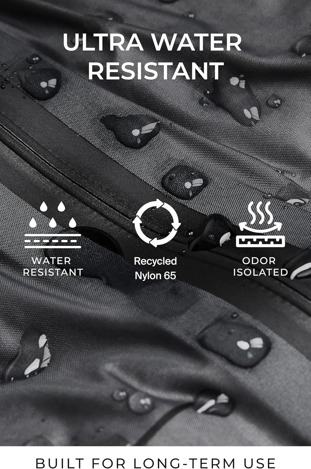 AirVault Vacuum Seal Travel Backpack 60L - Expandable Air Compression Vacuum System, Airback, Vacpack, Water-Resistant, Carry-On with TSA Lock Fits 19" Laptop, Backvac (White)