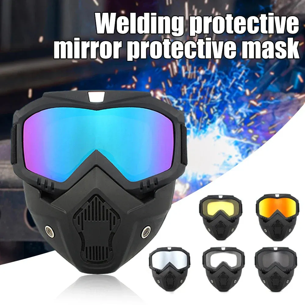 All in One Protector Mask Riding Special Mask For Welding And Cutting£¨Anti-Glare, Anti-Ultraviolet Radiation, Anti-Dust£©Auto Darkening Welding Mask