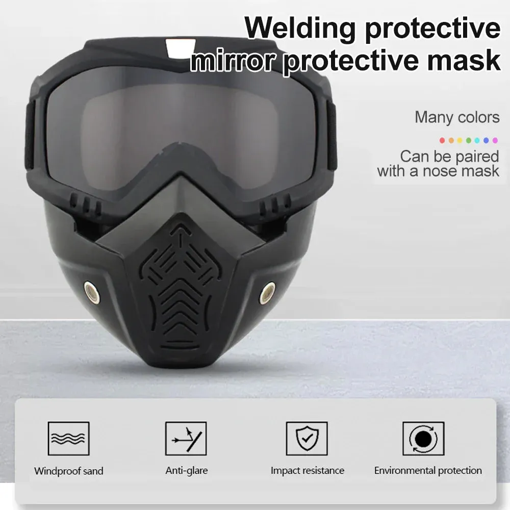 All in One Protector Mask Riding Special Mask For Welding And Cutting£¨Anti-Glare, Anti-Ultraviolet Radiation, Anti-Dust£©Auto Darkening Welding Mask