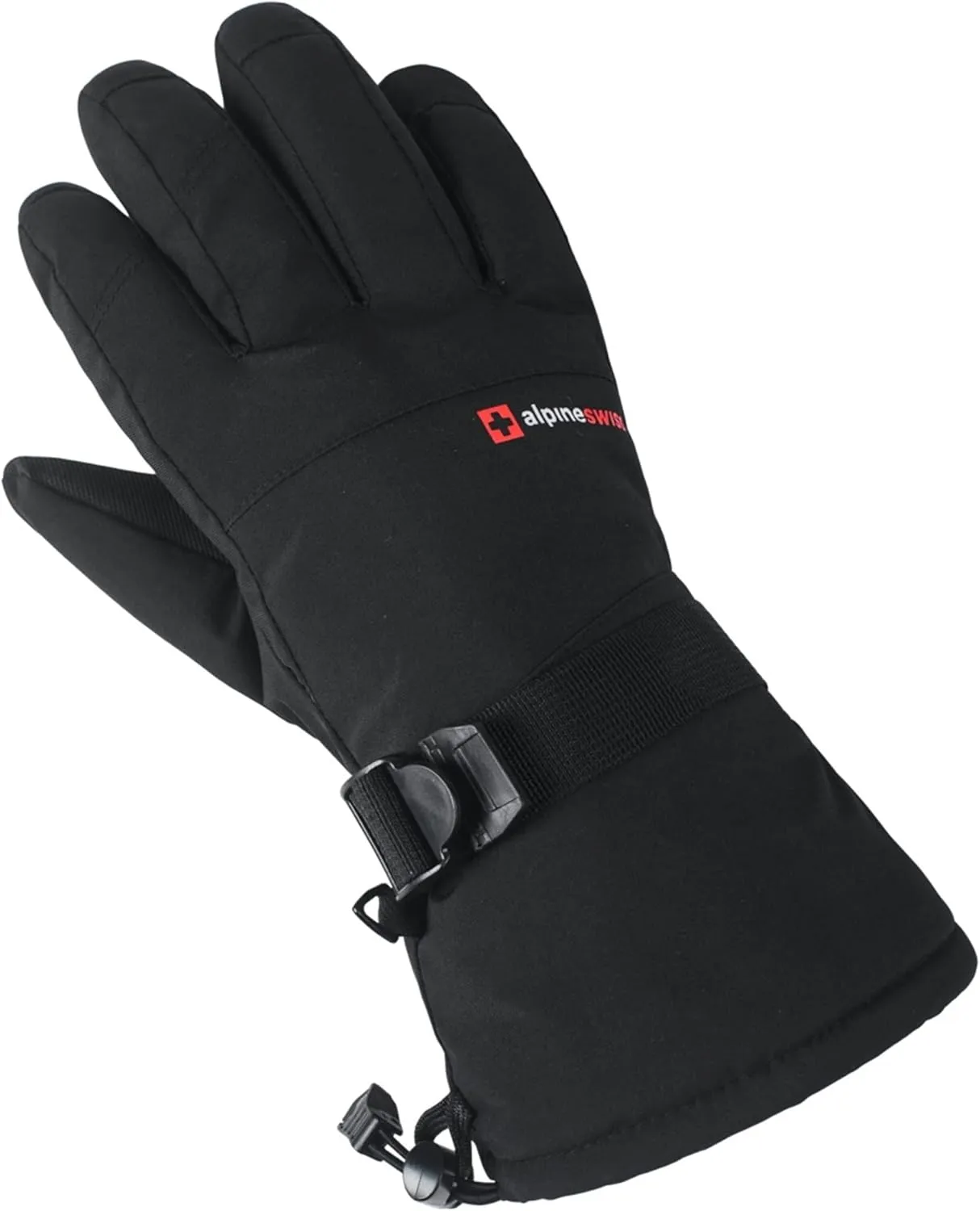 Alpine Swiss Mens Waterproof Gauntlet Snow Ski Gloves Winter Sport Snowboarding Windproof Warm 3M Thinsulate