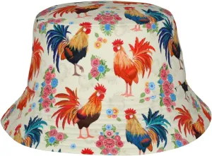 Animal Cute Chicken Bucket Hats Outdoor Summer Fashion Fisherman Hats Beach Mens Womens Teens Sun Hats for Travel
