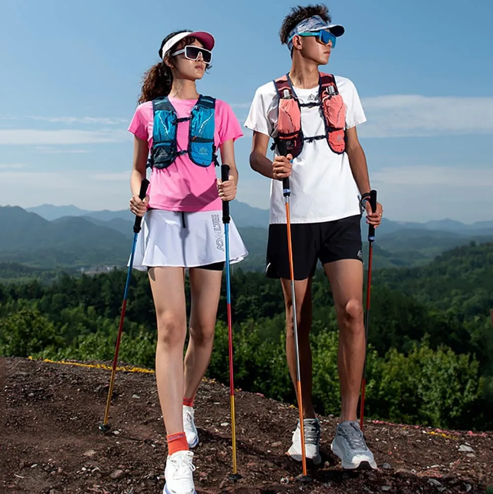 AONIJIE Trekking Poles -2 Ultralight Collapsible Carbon Fiber Hiking Poles with Anti-Shock and Quick Lock System, Folding Walking Sticks for Hiking, Camping