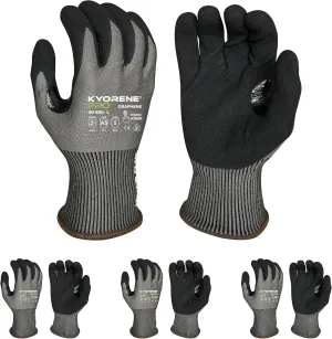 Armor Guys Kyorene Pro Graphene Protective Work Gloves General Purpose Work Gloves MicroFoam Nitrile Palm Coating Grip Gloves - M, 3/pk