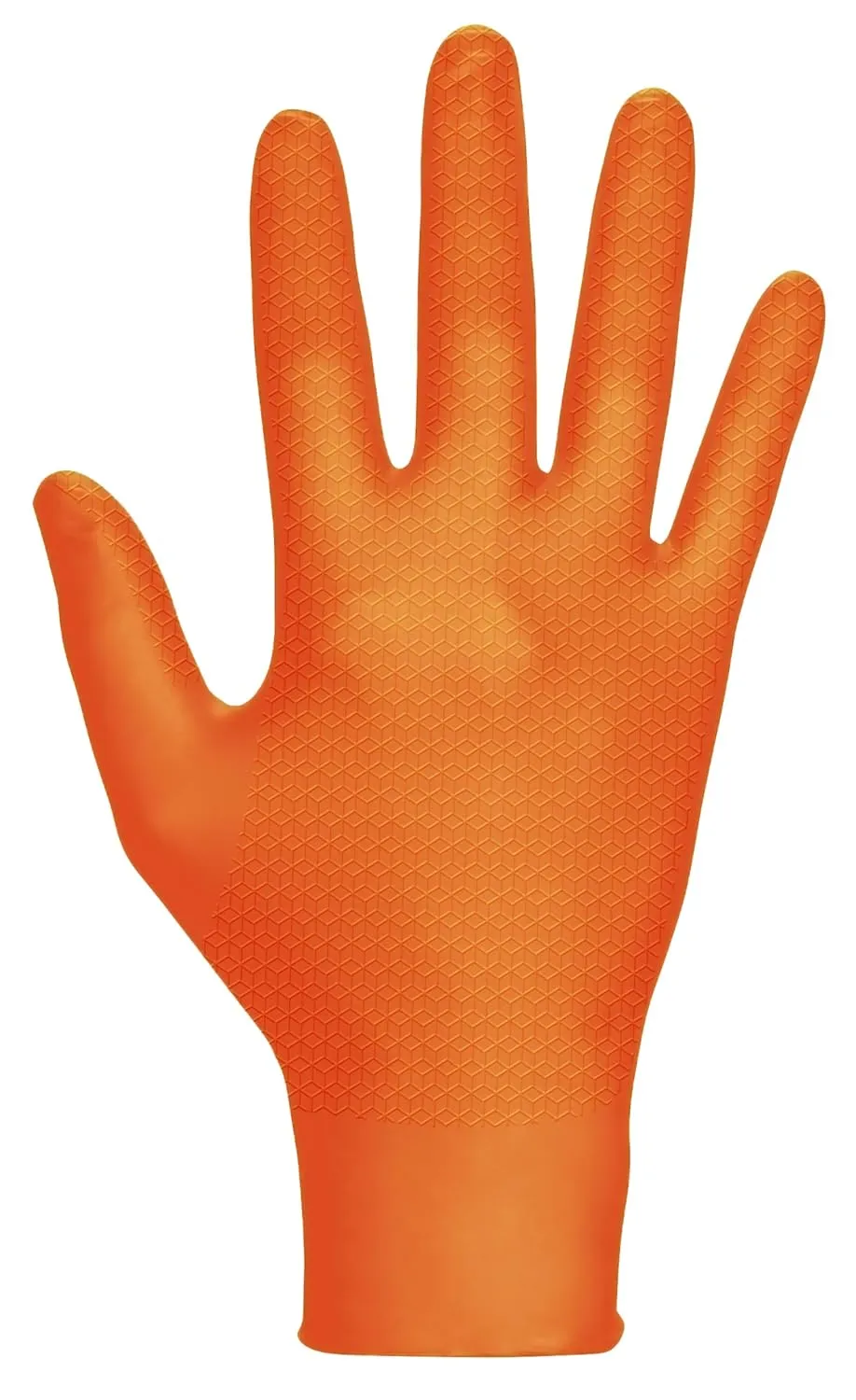 Astro-Grip Powder-Free Exam Grade Nitrile Disposable Gloves. Size X-Large, Orange, 7 mil Thickness. Chemical and Puncture Resistant. Single-Use. Pack of 100. (66474)