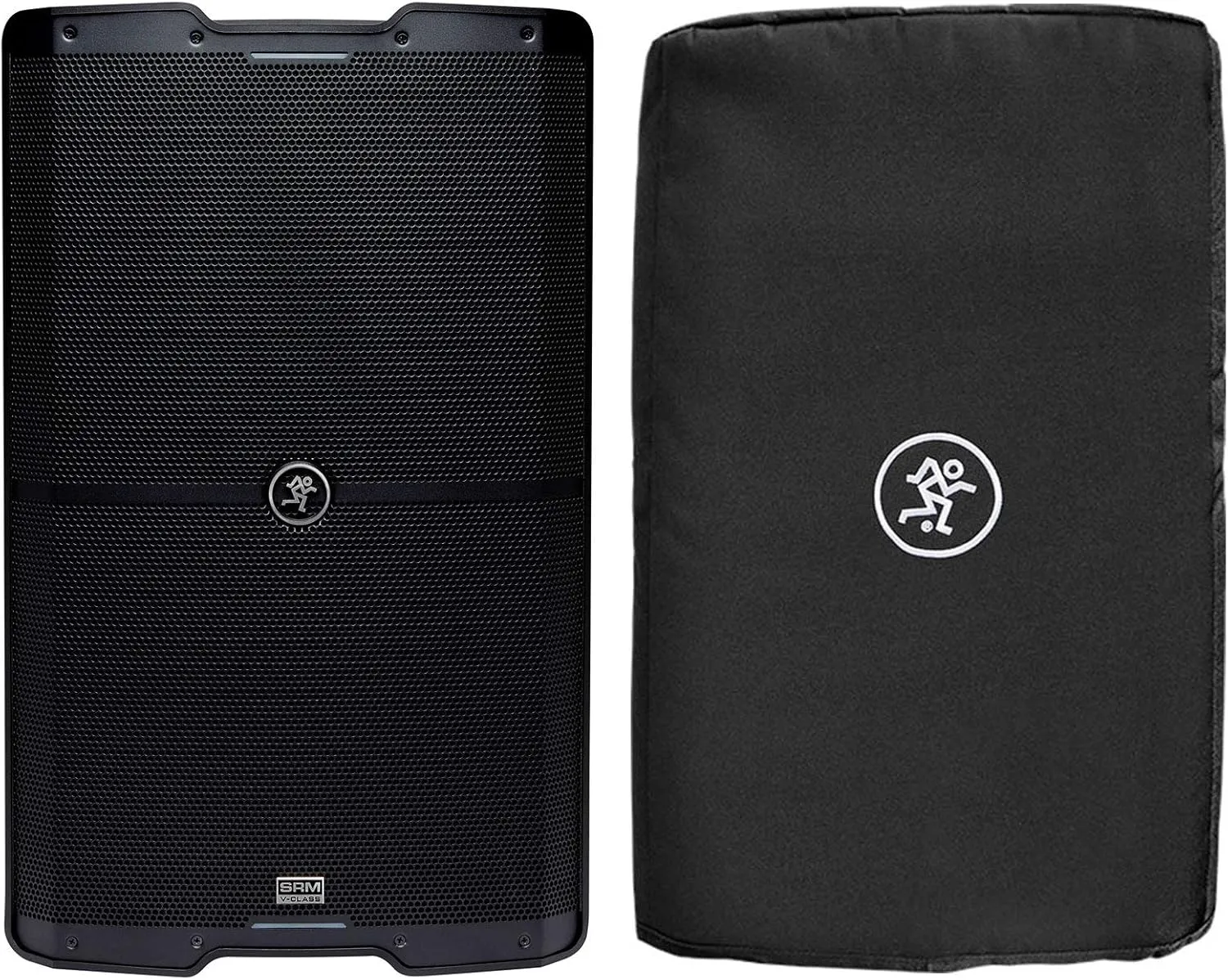 Audiosavings Bundle: Mackie SRM215 V-Class 15 2000 Watt Powered Active PA DJ Speaker w/Bluetooth Bundle with Mackie SRM215 Cover Speaker Cover for SRM215 V-Class (2 Items)
