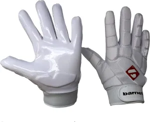 BARNETT FKG-03 White High Level Linebacker Football Gloves, LB, RB, TE