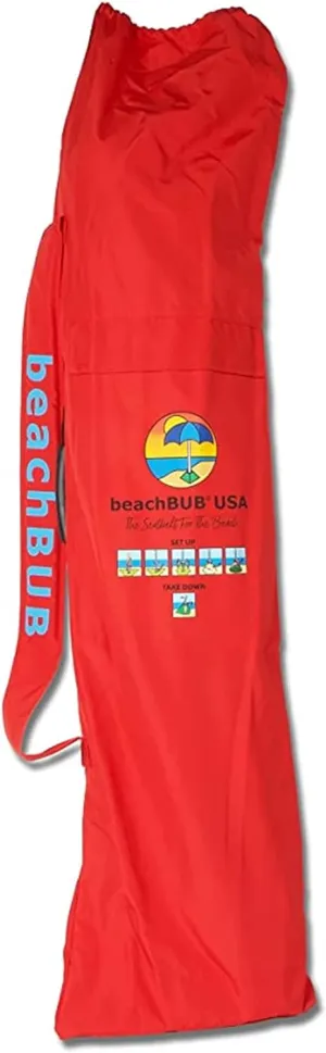 Beach Umbrella Bag - Waterproof & Foldable Beach Bag for Umbrellas with Wide Padded Shoulder Strap & Molded Carry Handle