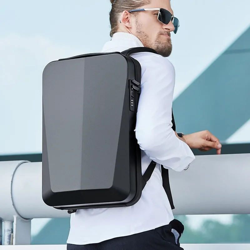 Best Business Travel Backpack Male Plastic Hard Shell Computer Backpack