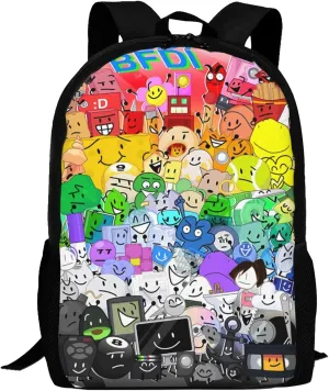 Bfdi-Battle for Dream-Island Backpack,3d Print Laptop Backpack Lightweight Casual Daypack Bookbag Multi-Function Travel Backpack 16.5 In