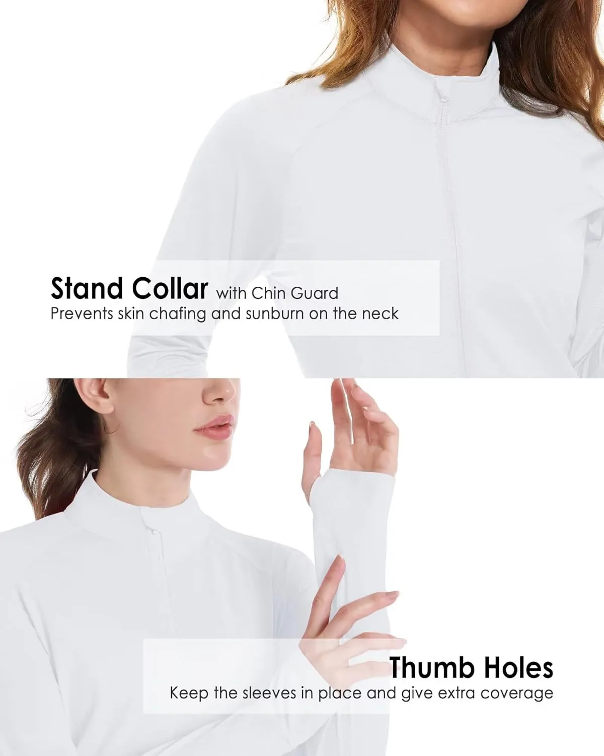 Boladeci Women's Athletic Jackets Lightweight UPF 50  Sun Shirts Long Sleeve Full Zip Up Quick Dry Running Workout Jackets