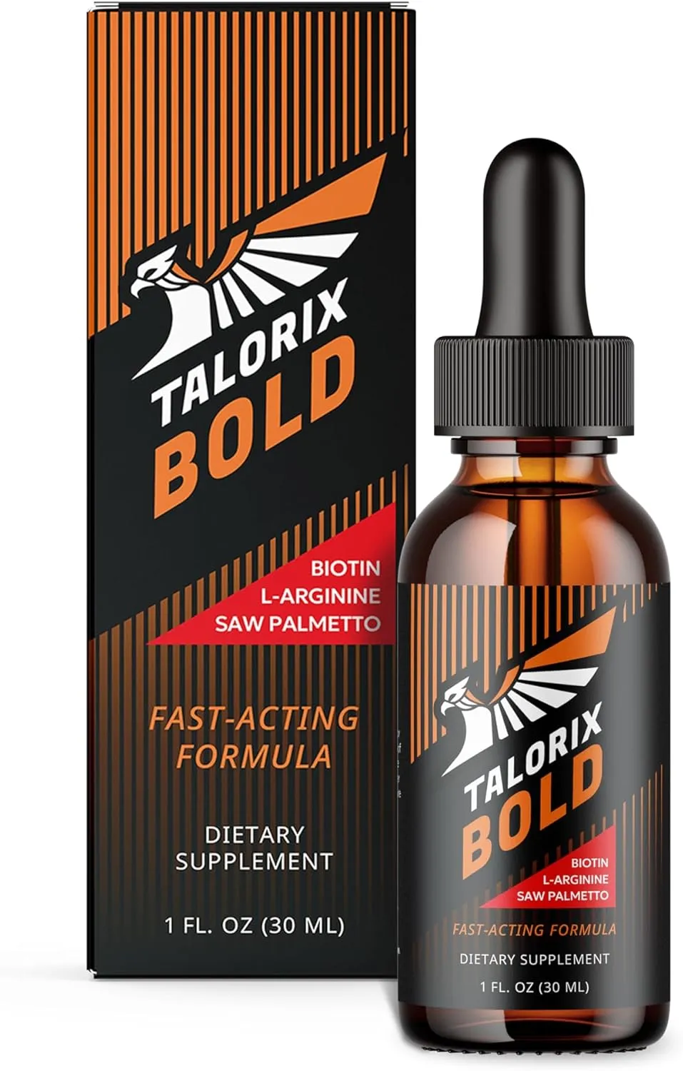 Bold | Vitamins Drops for Men | Biotin, Saw Pametto & L-Arginine Formula | 1 Fl Oz | 1 Pack