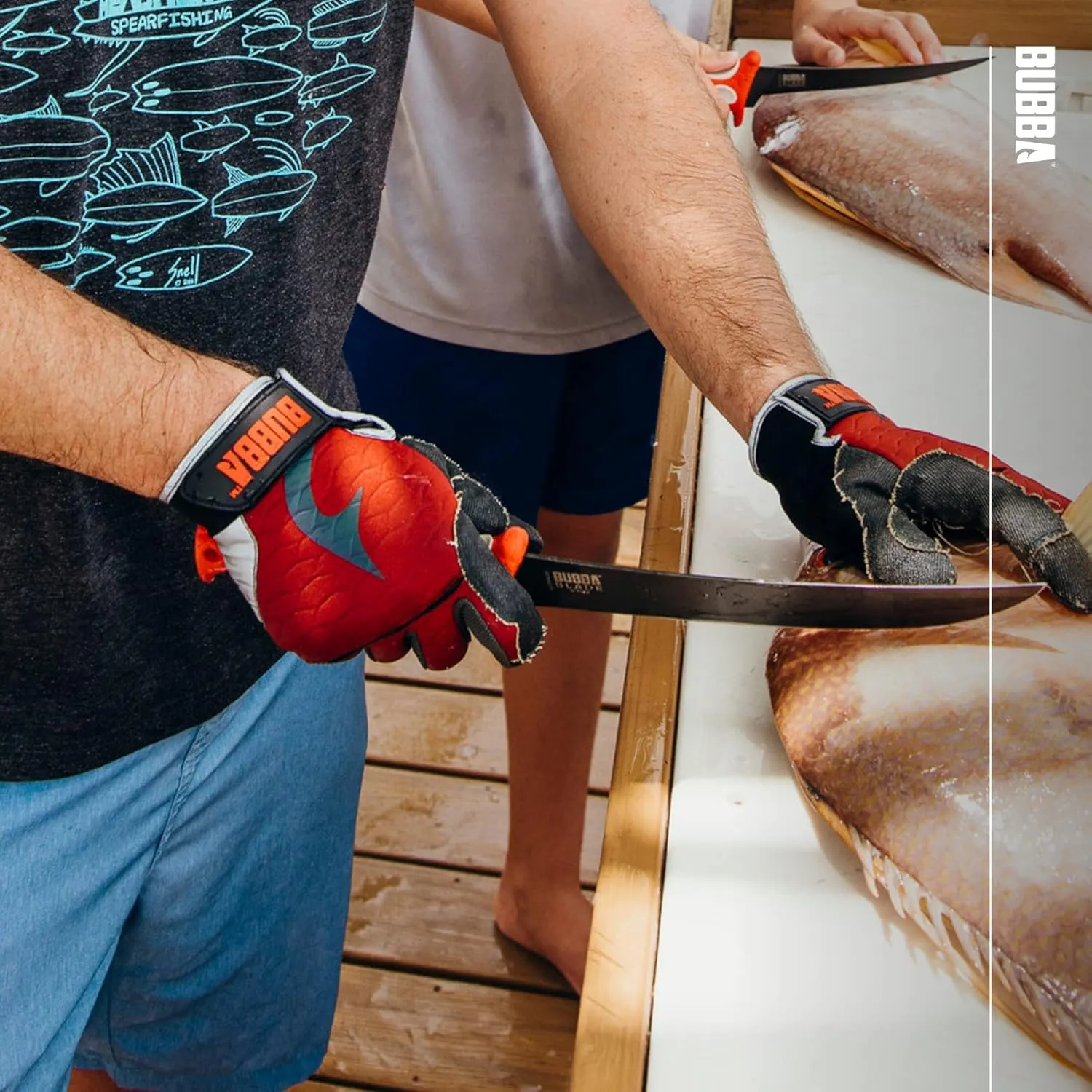 BUBBA Ultimate Fillet Gloves - Cut Resistant - Touch Screen Usability for Fishing, Angling, Boating & Outdoors