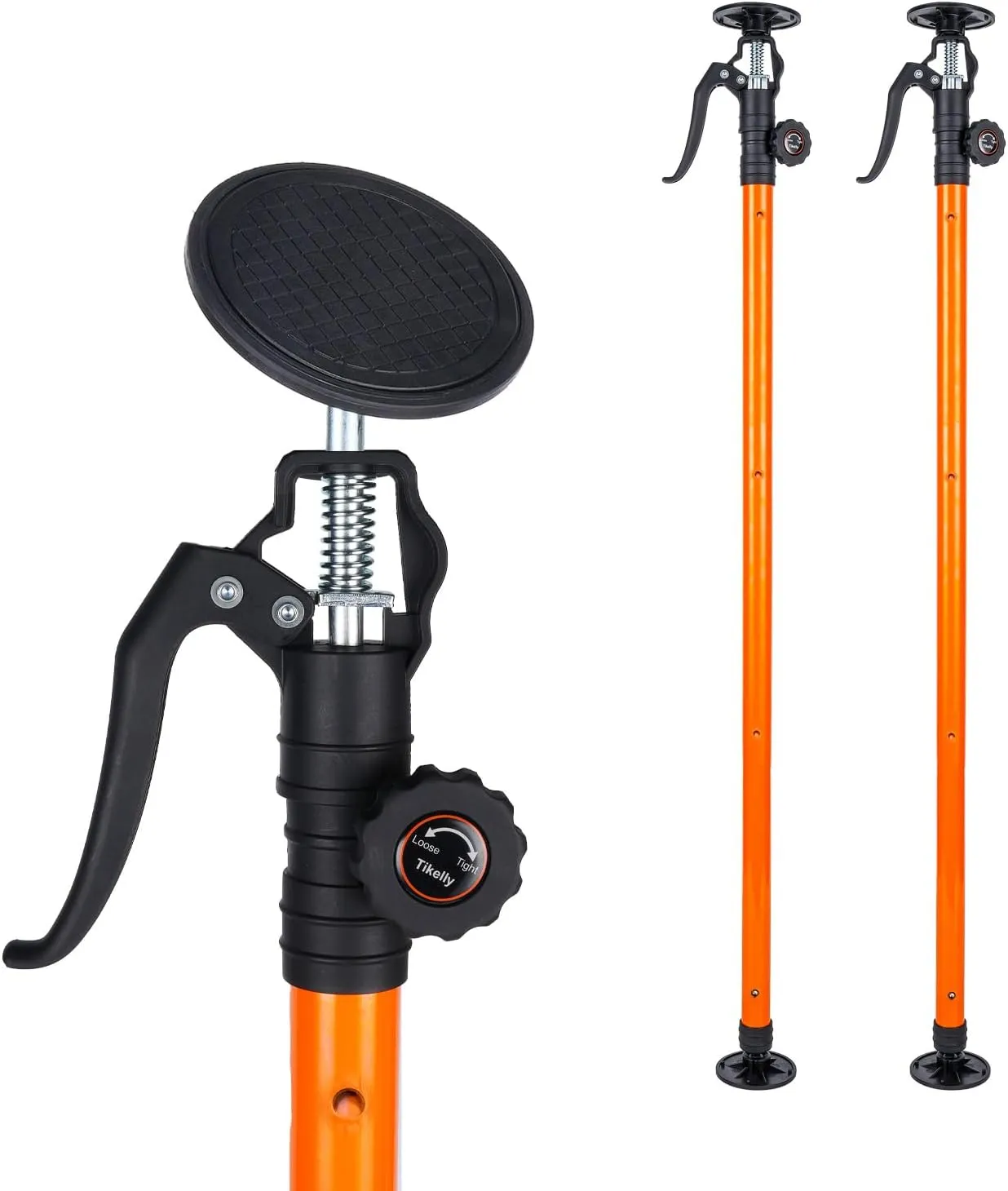 Cabinet Jack for Installing Cabinet Support Rod 3rd Hand Support System Adjustable Support Pole,Extend from 45.2 inch to 114.2 inch,Orange
