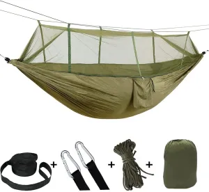 Camping Hammock, Portable Hammocks with Mosquito Net,Best for Outdoor Hiking Travel (1)