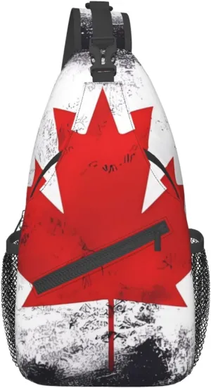 Canadian Flag Pattern Outdoor Hiking Backpack > Suitable For Men And Women Riding Strong And Sturdy High Storage Capacity Daily Travel