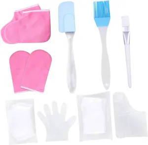 CANIGHT 1 Set Hand and Foot Care Set Heated Socks Body Scrub Gloves Foot Care Kit Spa Gel Socks Hand Care Foot Care Supplies Hydrating Socks Work Gloves Plastic Gloves (Foot Covers) Pink