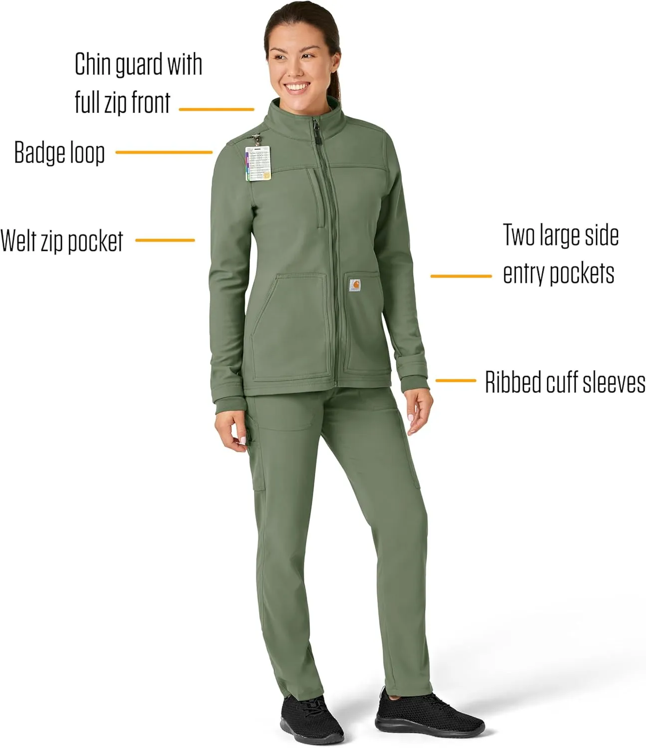 Carhartt Women's Fluid Resistant Fleece Jacket