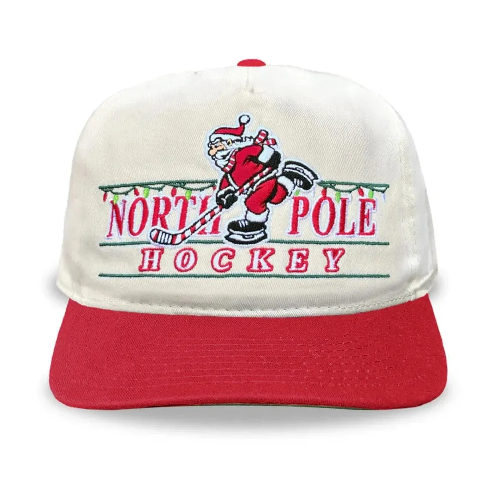 Celly Hockey North Pole Hockey Snapback Hat - Cream