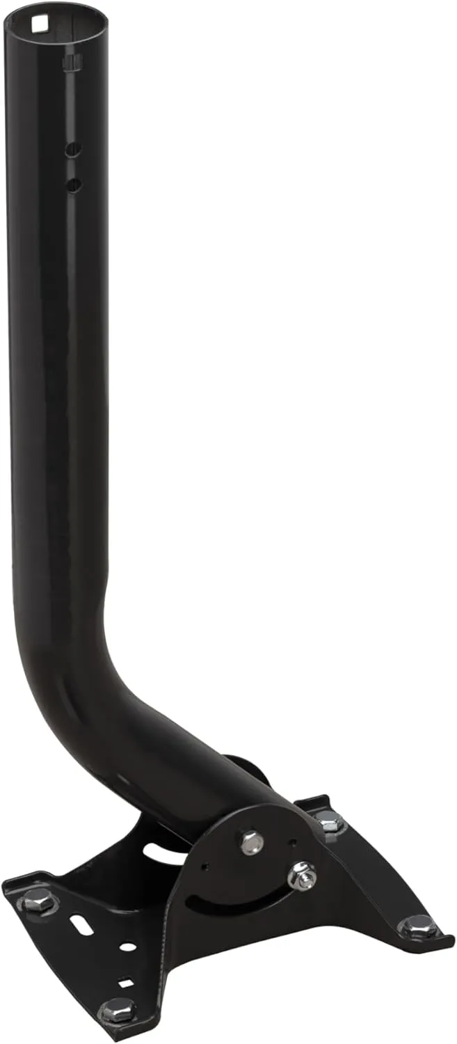 Channel Master J-Mount Antenna Mast - Adjustable Weather Resistant Mount for, WiFi, Satellite, Cellular and Outdoor TV Antennas, Ideal for Residential and Commercial Attic, Roof, or Wall Installation