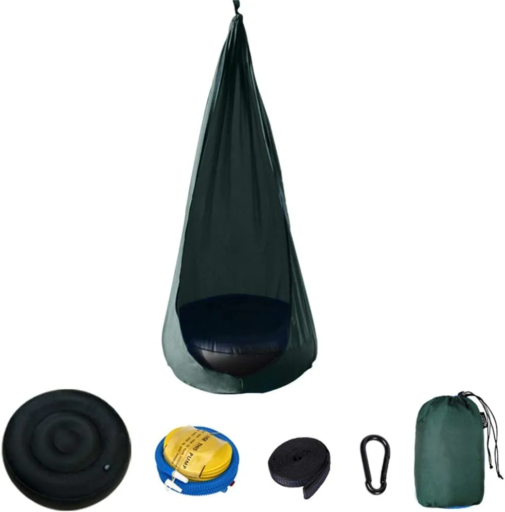 Children Hanging Swing for Seat with Inflatable Cushion Hammock Chair Hook Air P