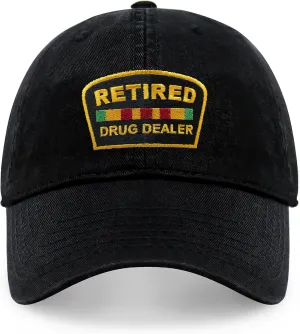 CHOK.LIDS Retired Drug Dealer Hat Dad Hat Cotton Baseball Cap Polo Style Low Profile PC101