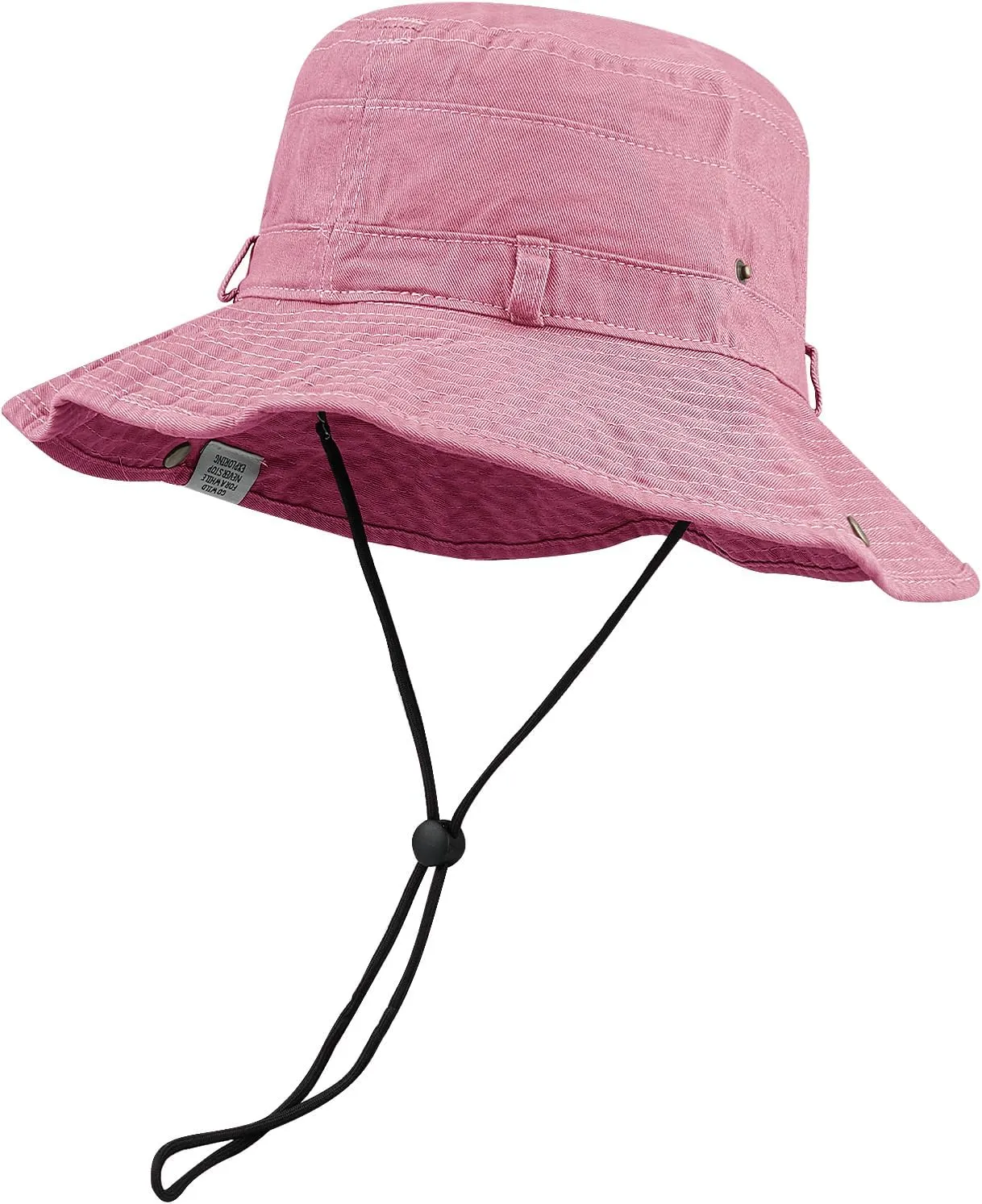 Clakllie Wide Brim Fishing Safari Hats Windproof Bucket Hat Breathable Boonie Hat Outdoor Kayaking Rowing Caps