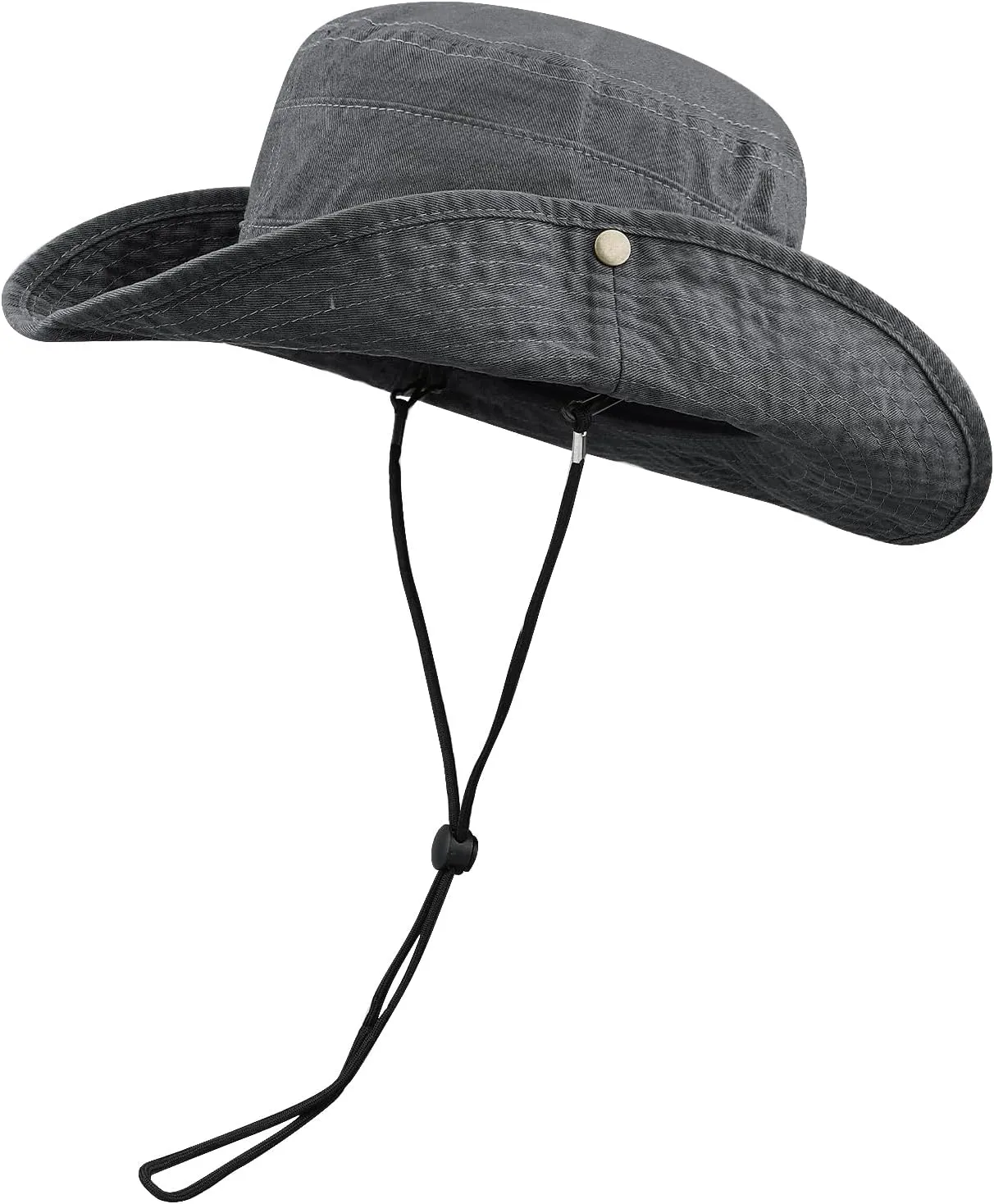 Clakllie Wide Brim Fishing Safari Hats Windproof Bucket Hat Breathable Boonie Hat Outdoor Kayaking Rowing Caps