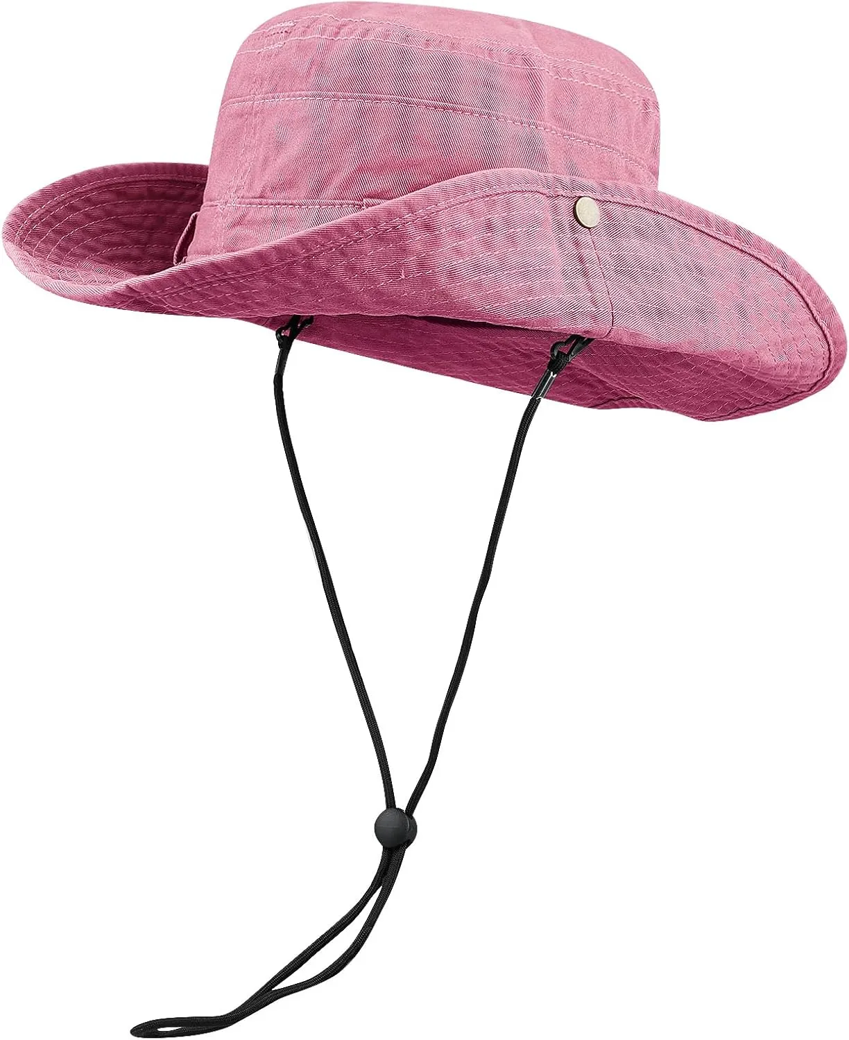 Clakllie Wide Brim Fishing Safari Hats Windproof Bucket Hat Breathable Boonie Hat Outdoor Kayaking Rowing Caps