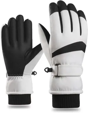 CLAPE Winter Ski Gloves Touchscreen Snowboard Gloves for Outdoor Work Skiing Hiking Unisex Waterproof Cold Weather Gloves Warm