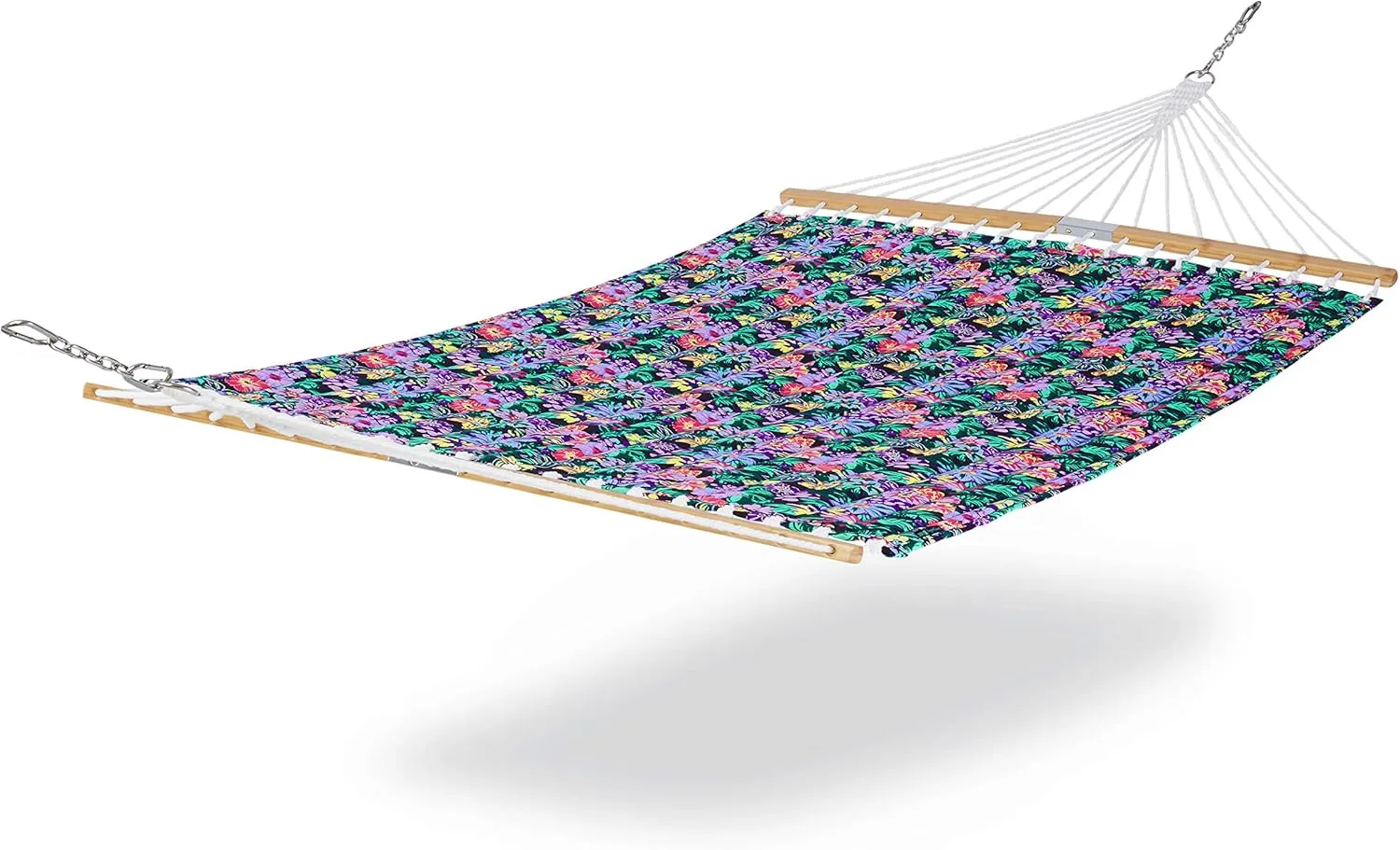 Classic Accessories for Vera Bradley Water-Resistant Quilted Hammock, 78 x 51 Inch, Happy Blooms