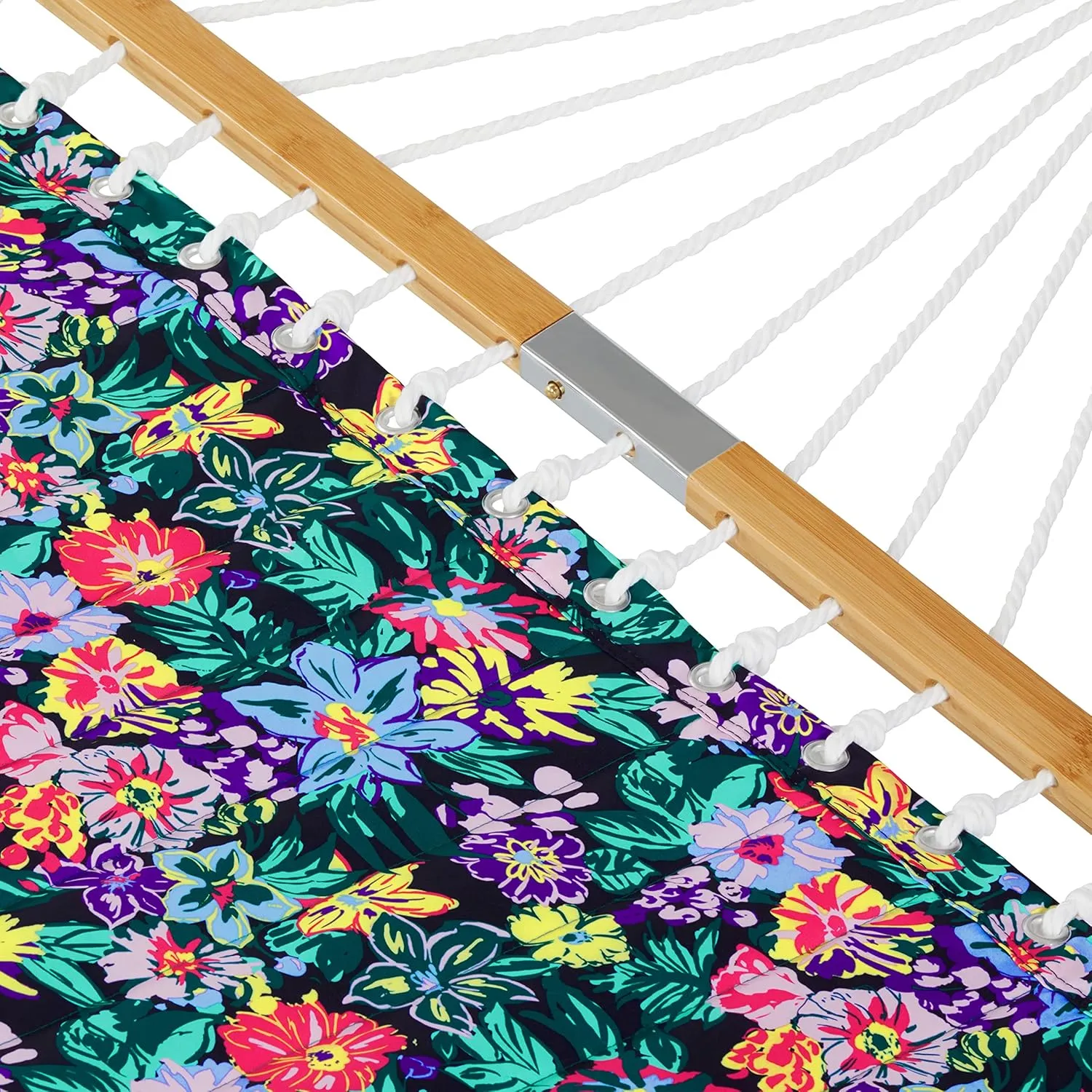 Classic Accessories for Vera Bradley Water-Resistant Quilted Hammock, 78 x 51 Inch, Happy Blooms