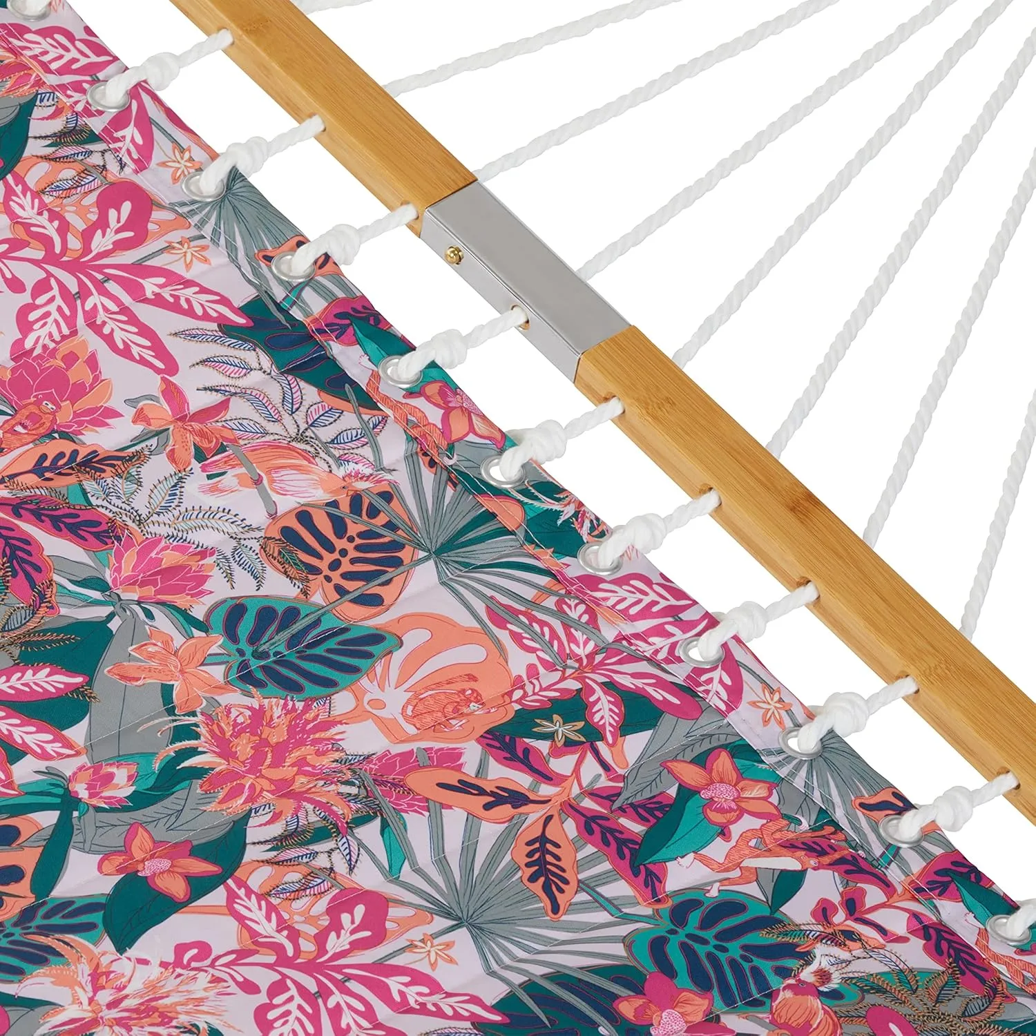 Classic Accessories for Vera Bradley Water-Resistant Quilted Hammock, 78 x 51 Inch, Rain Forest Canopy Coral