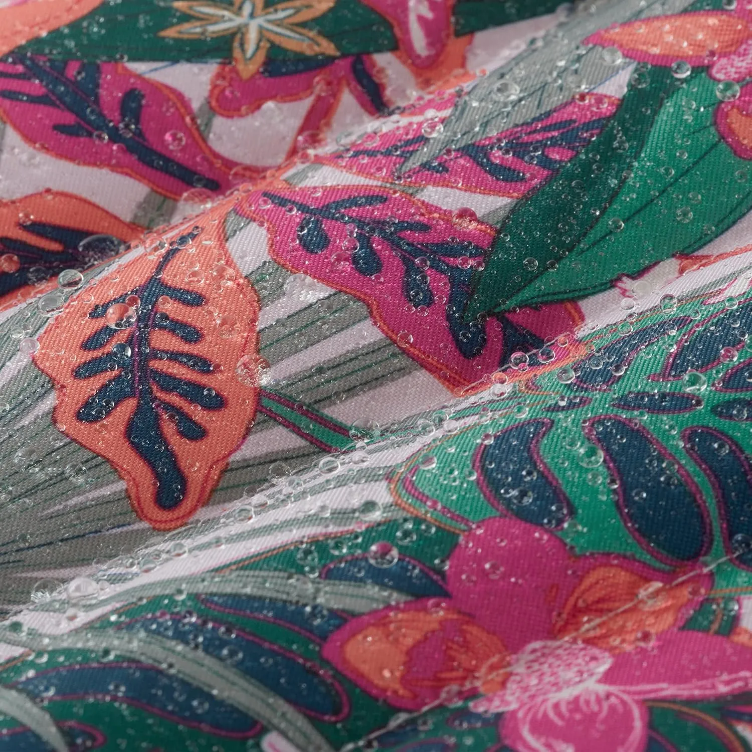 Classic Accessories for Vera Bradley Water-Resistant Quilted Hammock, 78 x 51 Inch, Rain Forest Canopy Coral