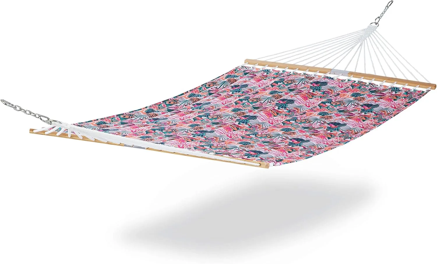 Classic Accessories for Vera Bradley Water-Resistant Quilted Hammock, 78 x 51 Inch, Rain Forest Canopy Coral