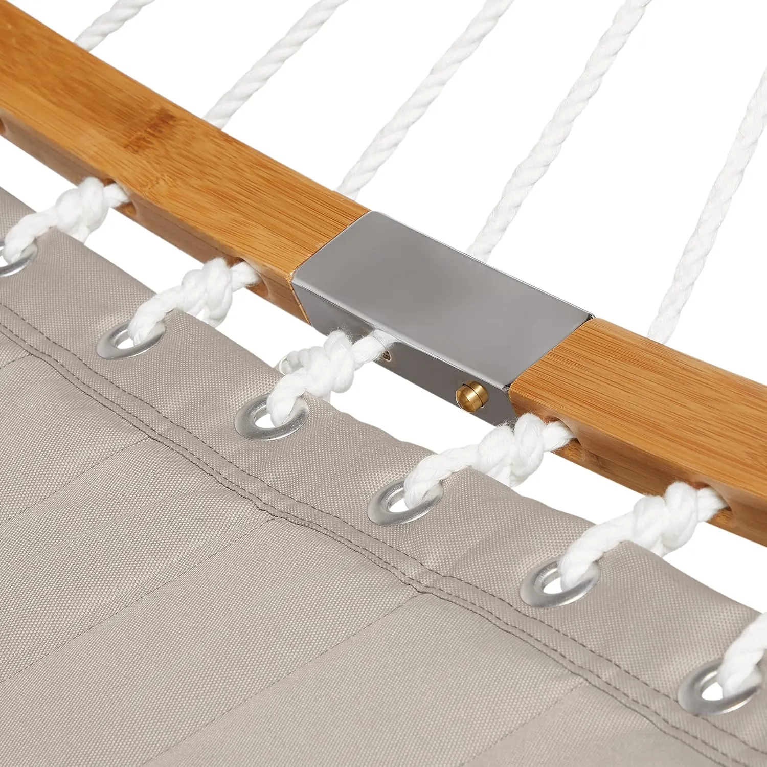 Classic Accessories Ravenna 81 x 55 Inch Quilted Double Hammock, Mushroom